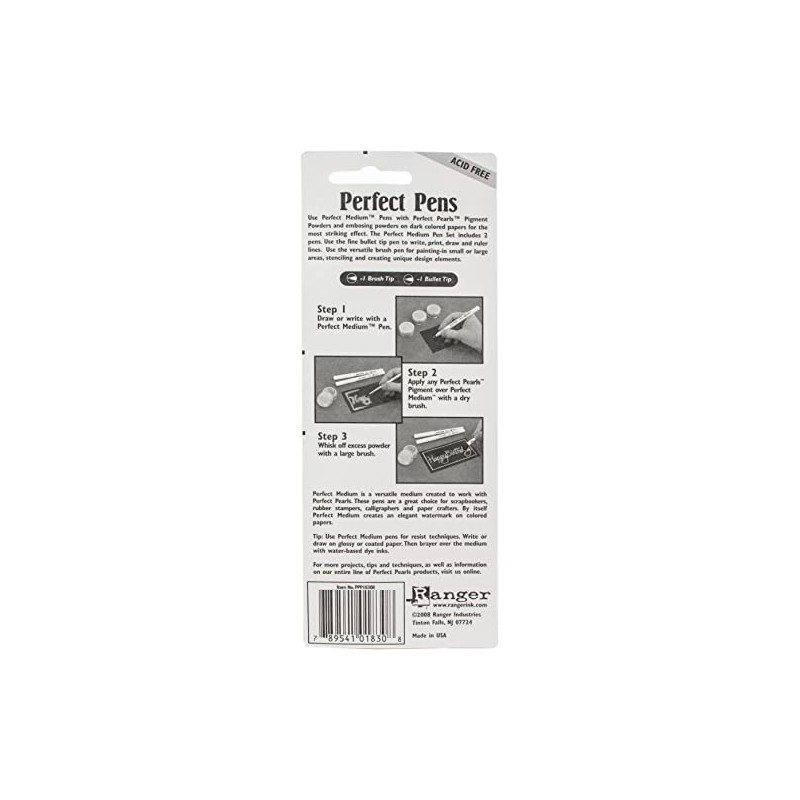 Ranger Perfect Pens Set, 2/Pack, Clear