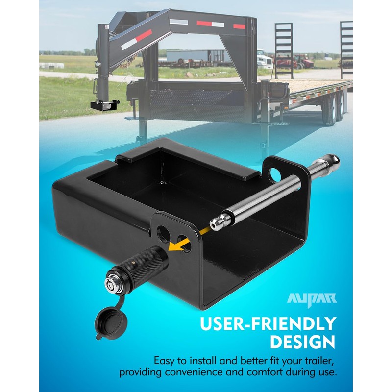Aupar Patent-Designed Gooseneck Trailer Lock | Secure Your Trailer with