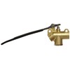 Kingston 251 Series Brass Angled Flow Control Valve, Lever Handle,