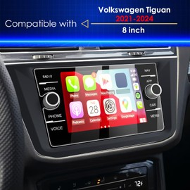 Simpeak 2-Pack 9H Screen Protector Compatible with Volkswagen Tiguan 2025 2024 2023 2022 2021 12-Inch Touchscreen Accessories, Anti-Scratch, Sensitive Touch