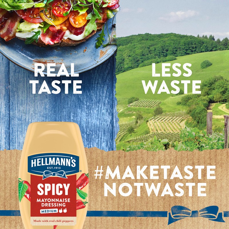 Hellmann's Spicy Mayonnaise Dressing Squeeze Bottle For a Rich, Creamy