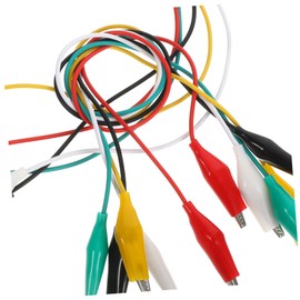 GANAZONO 20Pcs Alligator Clip Test Leads Flexible Cable with Plated Clamps Electrical Testing Jumper Wires for Circuit Connection and Experiments