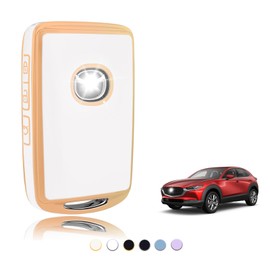 TOOMUME Key Case TPU Car Key Case Fits Mazda 2/3/6 M2 M3 M6 CX-3 CX-4 CX-5 CX-8 CX-9 CX-30 CX-50 CX-60 CX-90 MX-5 MX-30 Axela, Key Cover Protection Key Case - Smart Key