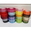 2 metres x 25mm Edged Organza Ribbon Pumpkin Dark Orange