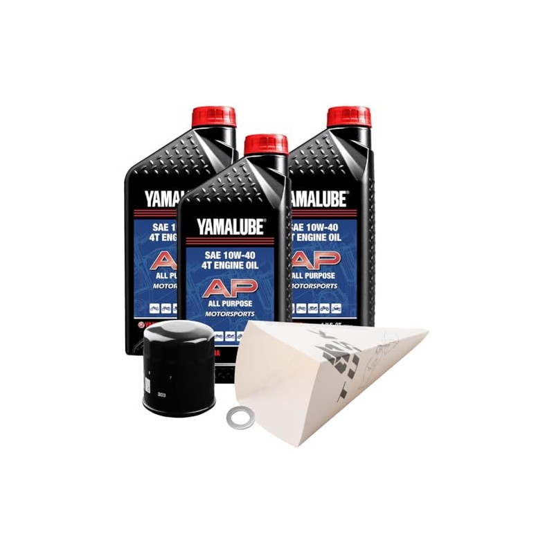 Tusk 4-Stroke Oil Change Kit Yamalube All Purpose 10W-40 for
