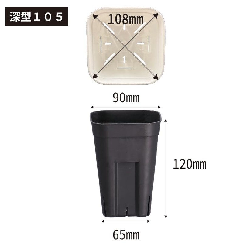 Prestella Deep 105 Japanese Poly Bowls Set of 5 Black