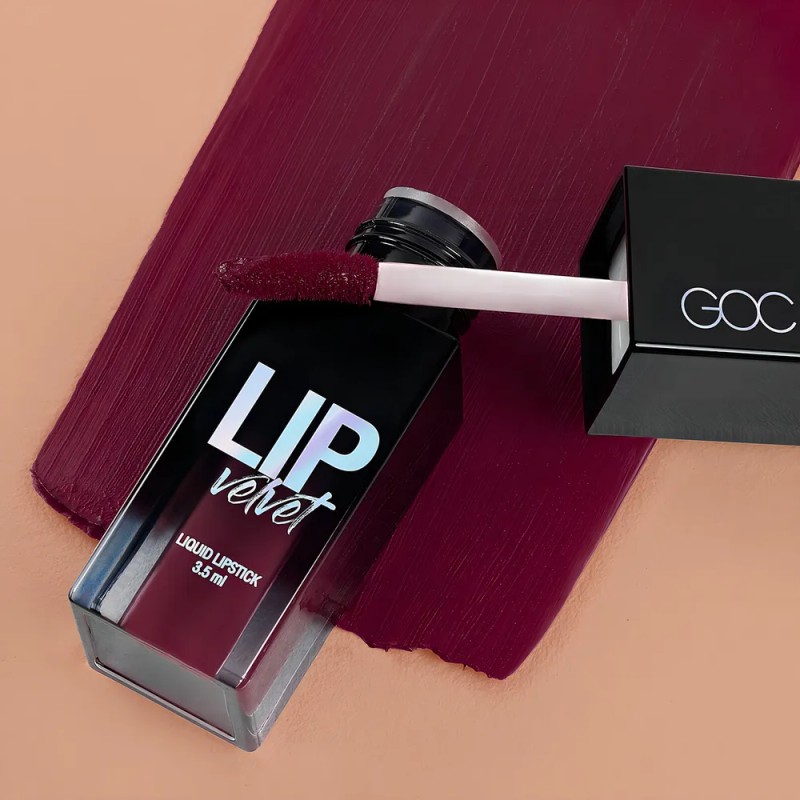 Goc Lip Velvet Labial Líquido Mate Aterciopelado No Reseca Color