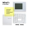 Beok BOT-X306 Wireless Programmable LCD Touch Buttons Thermostat with Receiver,