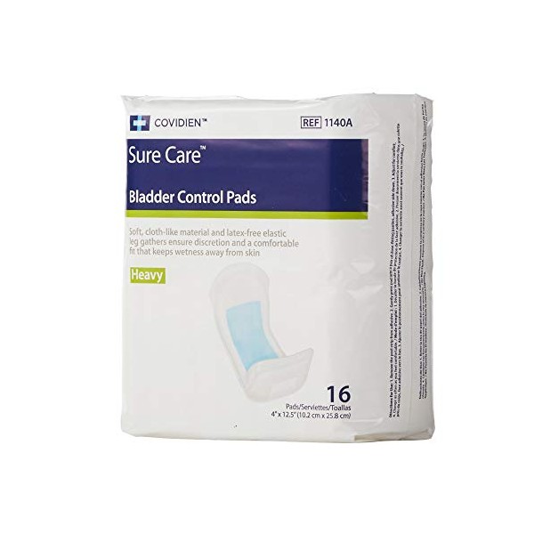 Sure Care Bladder Control Pad 12-1/2 Inch Length Heavy Absorbency