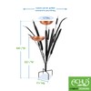 Double Cattail Birdbath