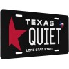BLVD Quiet Texas License Plate including Hardware Made In USA