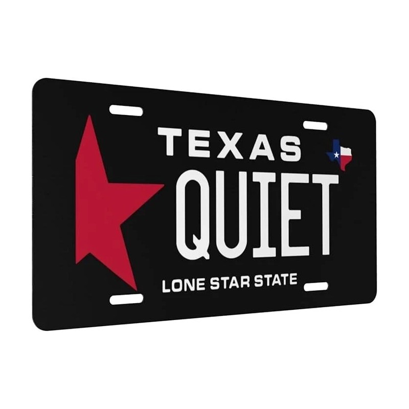 BLVD Quiet Texas License Plate including Hardware Made In USA