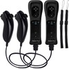 2 Pack Remote Controller with Motion Plus for Wii/WII U,