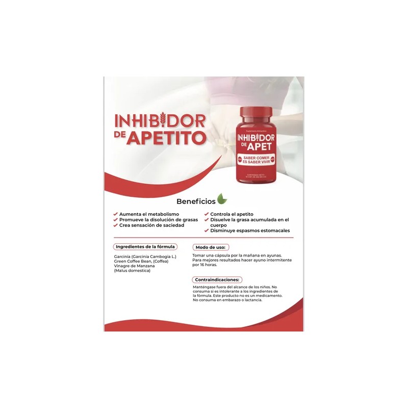 Bypass Duo + Inhibidor Apetito Bpri Suplemento 100% Natural Sabor