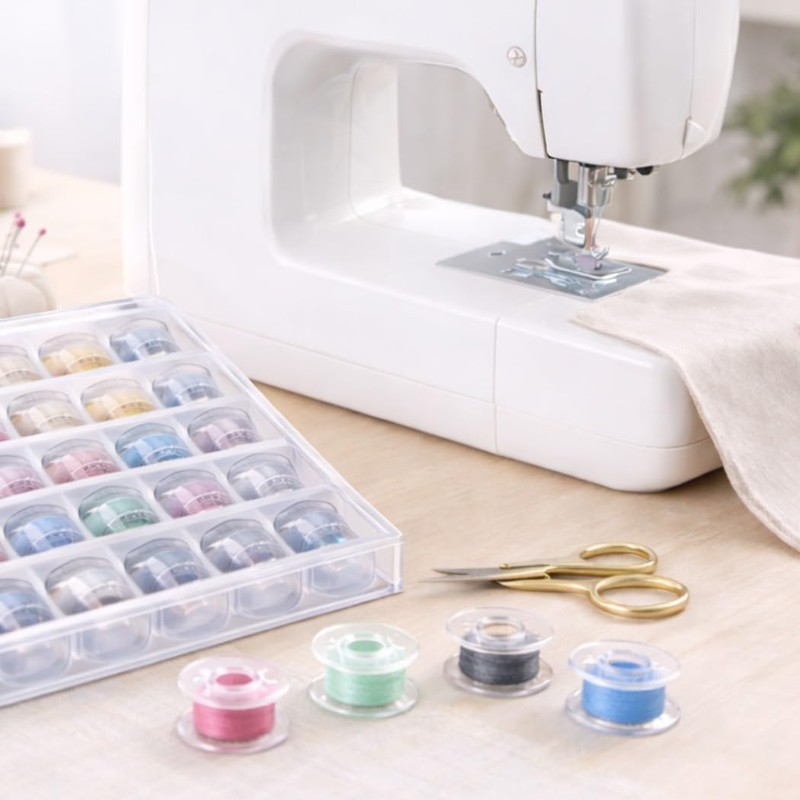 HappyHome Bobbins for Sewing Machines, 0.4 inches (11.5 mm), Set