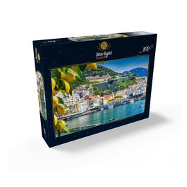 MyPuzzle Panoramic View of Beautiful Amalfi On Hills Leading Down to The Coast, Campania, Italy - Premium 100 Piece Jigsaw Puzzle for Adults