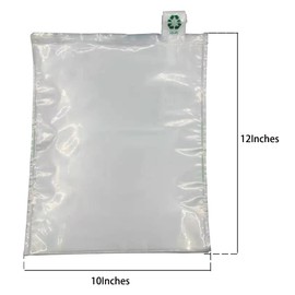 Miupoo Bolsas de aire de embalaje, bolsa protectora de plástico transparente inflable con cojín de bomba gratis, bolsa de embalaje de bloqueo de cojín inflable de aire, 10 x 12 pulgadas, 50 piezas