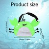 Bojueshaw Crab-Shaped Mesh Beach Bag,Shell Collecting Bag with Adjustable Strap,Multifunctional