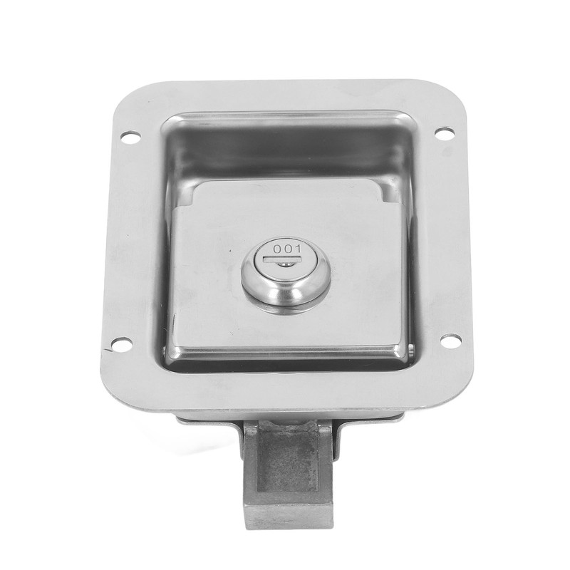 Travel Trailer Lock Stainless Steel Flush Mount Paddle Type Toolbox