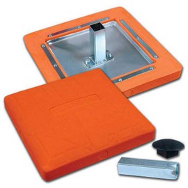 CHAMPRO Orange Safety Base First Base Extension, In-Ground Anchor