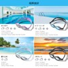 [AX] Swimming Goggles for Adults, Mirrorless Anti-Fog Nose Strap with