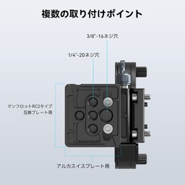 SmallRig 4424 Ring Tripod Seat for Sony A 7C II/A 7CR Rotating Horizontal and Vertical Shooting Quick Switch Mounting Plate Camera Ring