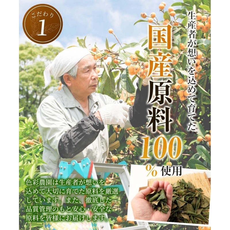 Color Farm Domestically Produced Loquat Leaf Tea Bag 0.1 oz