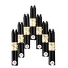Lacaser Beeswax Black Taper Candles Set of 14 pcs, 9"