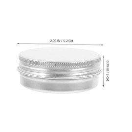 jojofuny 6pcs Airtight Small Round Aluminum Tins with Screw Lids Versatile Metal Containers for Travel Crafts and Organizing Jewelry Pills and Essentials