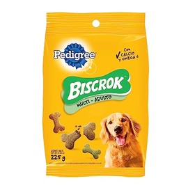 Pedigree - Snack para Perros Adultos Biscrock, Omega 3, Adicionado con Calcio, Sin Colorantes, Ideal para Entrenamiento, 225g