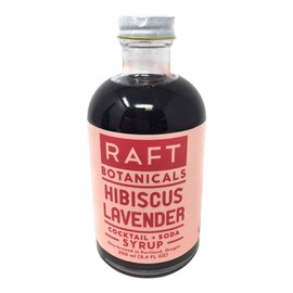 Raft Essentials, Syrup Botanical Hibiscus Lavender, 8.4 Fl Oz