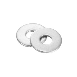 sourcing map 100Pcs M3 Flat Washer, 316 Stainless Steel 3.2mm ID x 9mm OD x 0.8mm Thick for Bolt Screw, Factories Repair, Kitchens, Shops, and Outdoor Construction, Silver