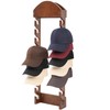Wonderjune Wooden Hat Racks for Baseball Caps, Wall Mounted Baseball