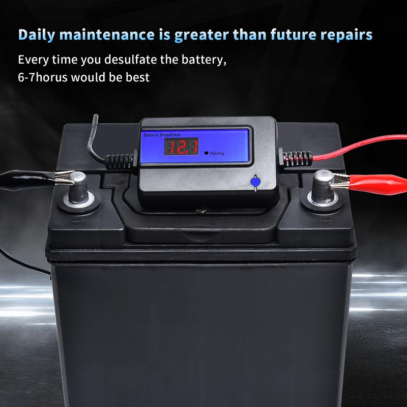 12V,24V,36V,48V Battery Desulfator, Automatic Plus Repair Reconditioner Extend Battery Life