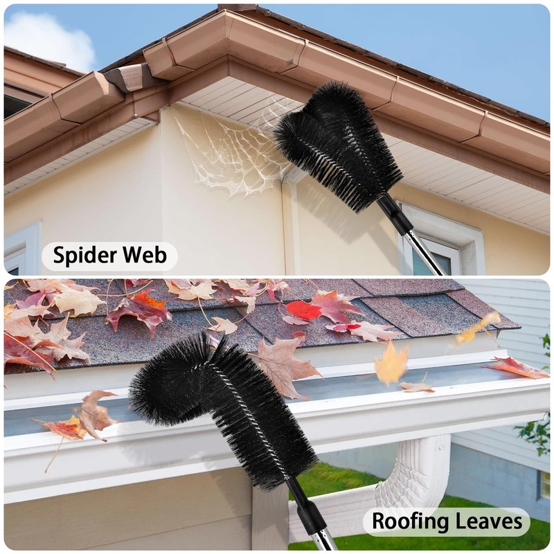 10.5FT Gutter Cleaning Tools from the Ground, Adjustable Long Handle