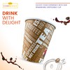 CHEF ROYALE 50 x 8oz Brown Printed Paper Cups -
