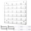 Hillban Acrylic Business Card Holder Wall Mount Clear Sticker Display