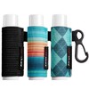 HEYSKAY Lip Balm Holder Sleeves Keychain Chapstick Elastic Sleeves(Black/Color strip/Geometrical