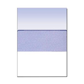 Zapco High-Security Check Paper, Blue w Complex Background Pattern, 8-1/2" x 11", Microperfed with 1-Up Check, 12 Security Features - PACK OF 250 SHEETS
