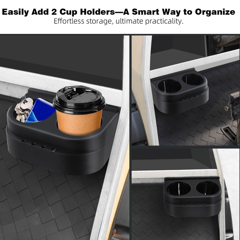 Roykaw Golf Cart Dual Cup Holder Compatible with Club Car