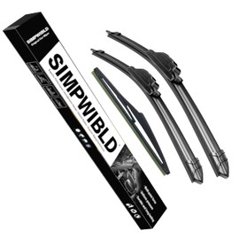 SIMPWIBLD 3 wipers Replacement for 2011-2022 Dodge Durango/2011-2022 Jeep Grand Cherokee Windshield Wiper Blades Original Equipment Replacement 22"+21"+12" (Set of 3) U/J HOOK