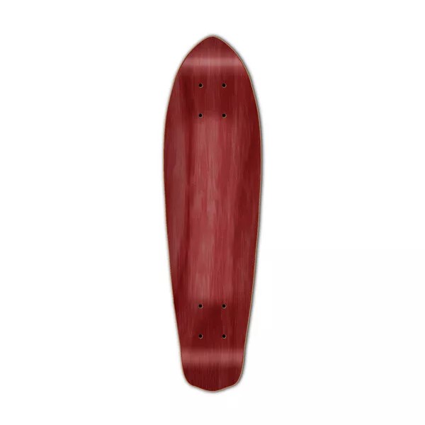 Yocaher Micro Cruiser Blank Deck - Stained Red