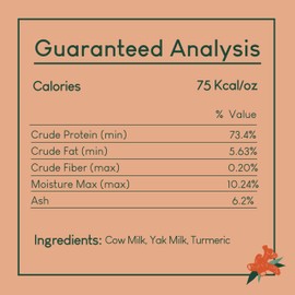 Yak9 Cruncheese Dog Treats, Crunchy High Protein, Low Fat Dog Treats with Yak Cheese, Natural Ingredients, Rawhide Free, Dog Treats For All Breeds, Dog Training Treats, Non GMO, Turmeric, 6 Oz, 30 PCS