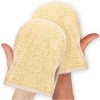 Guantes Exfoliantes de Lufa Natural y Tela de Rizo para