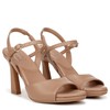 Naturalizer Womens Lala High Heel Dress Sandal Taupe Tan Leather