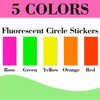 Rectangle Fluorescent Colour Coding Stickers, 700 Pack, 40 mm x