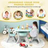 DORTALA Kids Table and Chair Set, Plastic Children Activity Table