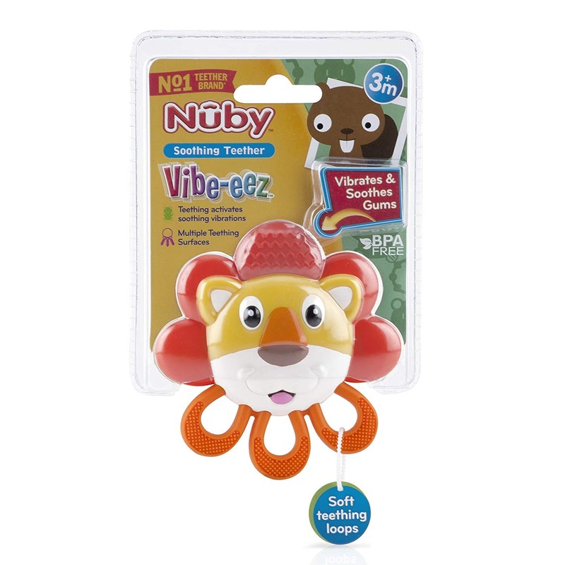 Nuby Vibe-Eez Teether, Lion