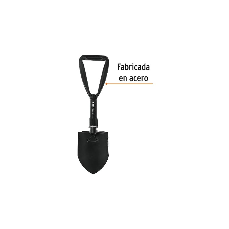 Truper PLE-18, Pala Plegable, 18", Fabricada en Acero