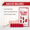 Ardell Nail Addict Gel Nail Strips - Cherry Bomb, LED/UV
